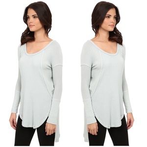 Free People Ventura waffle thermal - Ice Light Blue